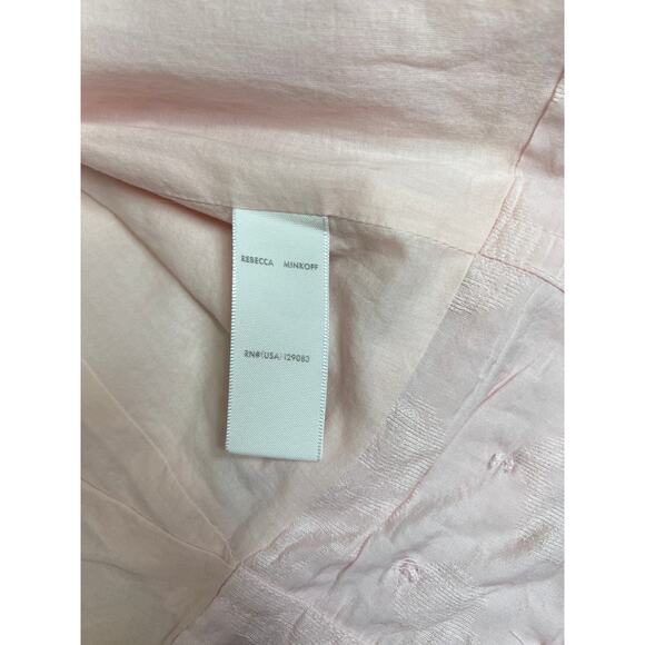 Rebecca Minkoff Zahara Double-Breasted Button Moto Jacket Pink Women's Small - Picture 7 of 12